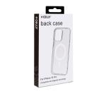 GELSKINMAG - Cover morbida trasparente in TPU, compatibile con la tecnologia Magsafe, anello magnetico color Bianco per Apple iPhone 15 Pro [IPHONE 15 CASES]