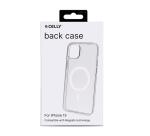 GELSKINMAG - Cover morbida trasparente in TPU, compatibile con la tecnologia Magsafe, anello magnetico color Bianco per Apple iPhone 15 [IPHONE 15 CASES]