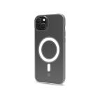 GELSKINMAG - Cover morbida trasparente in TPU, compatibile con la tecnologia Magsafe, anello magnetico color Bianco per Apple iPhone 15 [IPHONE 15 CASES]