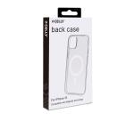 GELSKINMAG - Cover morbida trasparente in TPU, compatibile con la tecnologia Magsafe, anello magnetico color Bianco per Apple iPhone 15 [IPHONE 15 CASES]