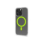GELSKINMAG - Cover morbida trasparente in TPU, compatibile con la tecnologia Magsafe, anello magnetico color Giallo per Apple iPhone 16 Pro [IPHONE 16 CASES]
