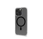 GELSKINMAG - Cover morbida trasparente in TPU, compatibile con la tecnologia Magsafe, anello magnetico color Nero per Apple iPhone 16 Pro [IPHONE 16 CASES]