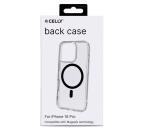 GELSKINMAG - Cover morbida trasparente in TPU, compatibile con la tecnologia Magsafe, anello magnetico color Nero per Apple iPhone 16 Pro [IPHONE 16 CASES]