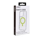 GELSKINMAG - Cover morbida trasparente in TPU, compatibile con la tecnologia Magsafe, anello magnetico color Giallo per Apple iPhone 16 Pro Max [IPHONE 16 CASES]
