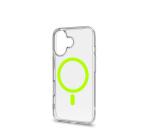 GELSKINMAG - Cover morbida trasparente in TPU, compatibile con la tecnologia Magsafe, anello magnetico color Giallo per Apple iPhone 16 [IPHONE 16 CASES]