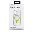 GELSKINMAG - Cover morbida trasparente in TPU, compatibile con la tecnologia Magsafe, anello magnetico color Giallo per Apple iPhone 16 [IPHONE 16 CASES]