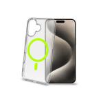 GELSKINMAG - Cover morbida trasparente in TPU, compatibile con la tecnologia Magsafe, anello magnetico color Giallo per Apple iPhone 16 [IPHONE 16 CASES]