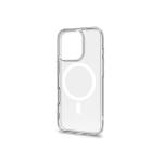 GELSKINMAG - Cover morbida trasparente in TPU, compatibile con la tecnologia Magsafe, anello magnetico color Bianco per Apple iPhone 16 Pro [IPHONE 16 CASES]