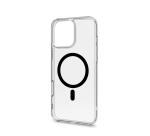 GELSKINMAG - Cover morbida trasparente in TPU, compatibile con la tecnologia Magsafe, anello magnetico color Nero per Apple iPhone 16 Pro Max [IPHONE 16 CASES]