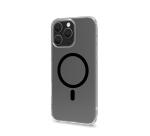 GELSKINMAG - Cover morbida trasparente in TPU, compatibile con la tecnologia Magsafe, anello magnetico color Nero per Apple iPhone 16 Pro Max [IPHONE 16 CASES]