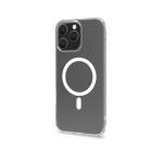 GELSKINMAG - Cover morbida trasparente in TPU, compatibile con la tecnologia Magsafe, anello magnetico color Bianco per Apple iPhone 16 Pro Max [IPHONE 16 CASES]