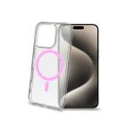GELSKINMAG - Cover morbida trasparente in TPU, compatibile con la tecnologia Magsafe, anello magnetico color Rosa per Apple iPhone 16 Pro [IPHONE 16 CASES]