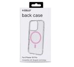GELSKINMAG - Cover morbida trasparente in TPU, compatibile con la tecnologia Magsafe, anello magnetico color Rosa per Apple iPhone 16 Pro [IPHONE 16 CASES]