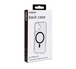 GELSKINMAG - Cover morbida trasparente in TPU, compatibile con la tecnologia Magsafe, anello magnetico color Nero per Apple iPhone 16 [IPHONE 16 CASES]