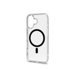 GELSKINMAG - Cover morbida trasparente in TPU, compatibile con la tecnologia Magsafe, anello magnetico color Nero per Apple iPhone 16 [IPHONE 16 CASES]