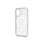 GELSKINMAG - Cover morbida trasparente in TPU, compatibile con la tecnologia Magsafe, anello magnetico color Bianco per Apple iPhone 16 [IPHONE 16 CASES]