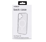 GELSKINMAG - Cover morbida trasparente in TPU, compatibile con la tecnologia Magsafe, anello magnetico color Bianco per Apple iPhone 16 [IPHONE 16 CASES]