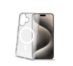 GELSKINMAG - Cover morbida trasparente in TPU, compatibile con la tecnologia Magsafe, anello magnetico color Bianco per Apple iPhone 16 [IPHONE 16 CASES]