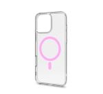 GELSKINMAG - Cover morbida trasparente in TPU, compatibile con la tecnologia Magsafe, anello magnetico color Rosa per Apple iPhone 16 Pro Max [IPHONE 16 CASES]