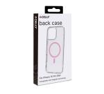 GELSKINMAG - Cover morbida trasparente in TPU, compatibile con la tecnologia Magsafe, anello magnetico color Rosa per Apple iPhone 16 Pro Max [IPHONE 16 CASES]