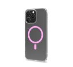 GELSKINMAG - Cover morbida trasparente in TPU, compatibile con la tecnologia Magsafe, anello magnetico color Rosa per Apple iPhone 16 Pro Max [IPHONE 16 CASES]