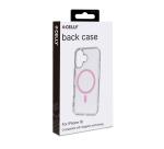 GELSKINMAG - Cover morbida trasparente in TPU, compatibile con la tecnologia Magsafe, anello magnetico color Rosa per Apple iPhone 16 [IPHONE 16 CASES]