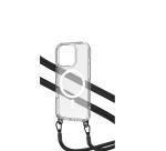 FREEDOMMAG1113 - Cover trasparente compatibile con la tecnologia Magsafe, laccio da collo incluso con ganci in metallo removibili compatibile con Apple iPhone 16 Pro