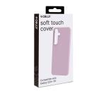 CROMO - Cover in morbido TPU con finitura soft touch colore rosa compatibile con Samsung Galaxy S25+ 5G