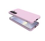 CROMO - Cover in morbido TPU con finitura soft touch colore rosa compatibile con Samsung Galaxy S25+ 5G