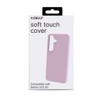 CROMO - Cover in morbido TPU con finitura soft touch colore rosa compatibile con Samsung Galaxy S25 5G/ Galaxy S25 5G Enterprise Edition