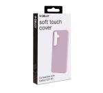 CROMO - Cover in morbido TPU con finitura soft touch colore rosa compatibile con Samsung Galaxy S25 5G/ Galaxy S25 5G Enterprise Edition