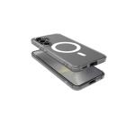 GELSKINMAG - Cover morbida trasparente in TPU, compatibile con la tecnologia Magsafe, anello magnetico color Bianco per Samsung Galaxy S25 5G/ Galaxy S25 5G Enterprise Edition