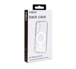 GELSKINMAG - Cover morbida trasparente in TPU, compatibile con la tecnologia Magsafe, anello magnetico color Bianco per Samsung Galaxy S25 5G/ Galaxy S25 5G Enterprise Edition