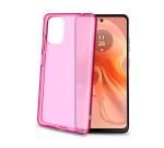GELSKIN - Cover morbida trasparente rosa in TPU compatibile con Motorola E14/ G24/ G04/ G04s