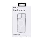 GELSKINMAG - Cover morbida trasparente in TPU, compatibile con la tecnologia Magsafe, anello magnetico color Bianco per Apple iPhone 14