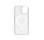 GELSKINMAG - Cover morbida trasparente in TPU, compatibile con la tecnologia Magsafe, anello magnetico color Bianco per Apple iPhone 14