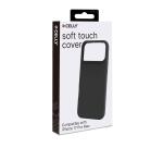 CROMO - Cover in morbido TPU con finitura soft touch colore nero compatibile con Apple iPhone 17 Pro Max [IPHONE 17 CASES]