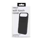 CROMO - Cover in morbido TPU con finitura soft touch colore nero compatibile con Apple iPhone Air [IPHONE 17 CASES]