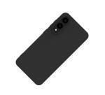 CROMO - Cover in morbido TPU con finitura soft touch colore nero compatibile con Samsung Galaxy S25 Edge