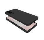 CROMO - Cover in morbido TPU con finitura soft touch colore nero compatibile con Samsung Galaxy S25 Edge