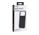 CROMO - Cover in morbido TPU con finitura soft touch colore nero compatibile con Apple iPhone 17 Pro [IPHONE 17 CASES]