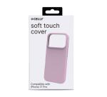 CROMO - Cover in morbido TPU con finitura soft touch colore rosa compatibile con Apple iPhone 17 Pro [IPHONE 17 CASES]