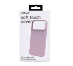 CROMO - Cover in morbido TPU con finitura soft touch colore rosa compatibile con Apple iPhone 17 Pro Max [IPHONE 17 CASES]