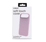 CROMO - Cover in morbido TPU con finitura soft touch colore rosa compatibile con Apple iPhone Air [IPHONE 17 CASES]