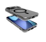 GELSKINMAG - Cover morbida trasparente in TPU, compatibile con la tecnologia Magsafe, anello magnetico color Nero per Apple iPhone 17 Pro [IPHONE 17 CASES]