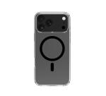 GELSKINMAG - Cover morbida trasparente in TPU, compatibile con la tecnologia Magsafe, anello magnetico color Nero per Apple iPhone 17 Pro Max [IPHONE 17 CASES]