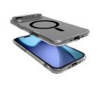GELSKINMAG - Cover morbida trasparente in TPU, compatibile con la tecnologia Magsafe, anello magnetico color Nero per Apple iPhone Air [IPHONE 17 CASES]