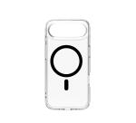 GELSKINMAG - Cover morbida trasparente in TPU, compatibile con la tecnologia Magsafe, anello magnetico color Nero per Apple iPhone Air [IPHONE 17 CASES]