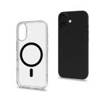 GELSKINMAG - Cover morbida trasparente in TPU, compatibile con la tecnologia Magsafe, anello magnetico color Nero per Apple iPhone 17 [IPHONE 17 CASES]