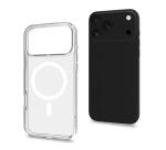 GELSKINMAG - Cover morbida trasparente in TPU, compatibile con la tecnologia Magsafe, anello magnetico color Bianco per Apple iPhone 17 Pro Max [IPHONE 17 CASES]